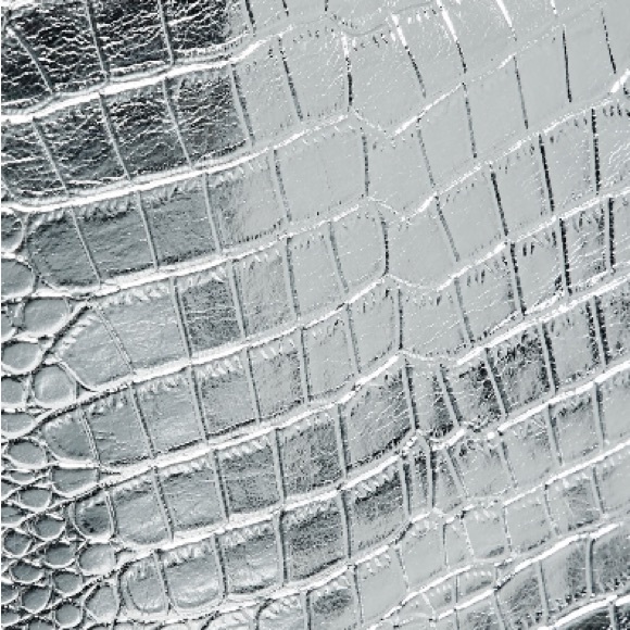 ROTATE Birger Christensen Metallic Croc-Effect Leather Mini Skirt - Picture 11 of 12